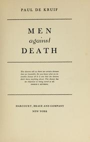 Cover of Men against death by Paul De Kruif