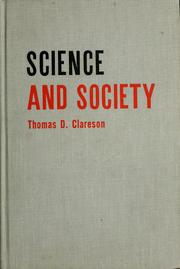 Front cover of Science and society by Thomas D. Clareson
