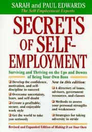 Front cover of Secrets of self-employment by Sarah Edwards