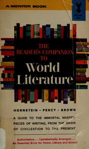 Front cover of The Reader's companion to world literature. by José Vila Selma