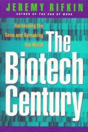Front cover of The biotech century by Jeremy Rifkin