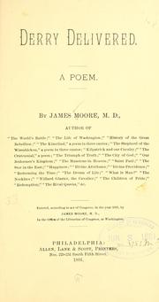 Cover of Derry delivered by Moore, James