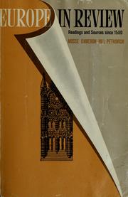 Front cover of Europe in review by George L. Mosse