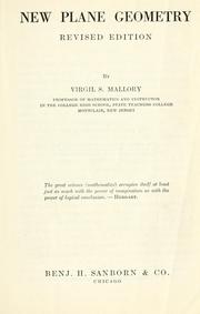 Cover of New plane geometry by John C. Stone
