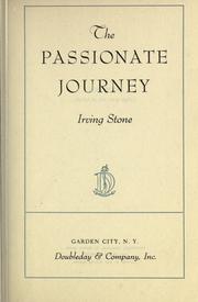 Front cover of The passionate journey by Irving Stone