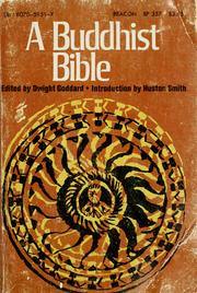 Front cover of A Buddhist Bible by Dwight Goddard