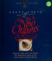 Front cover of Great chefs of New Orleans by Great Chefs Television Productions