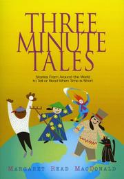 Cover of Three-minute tales by MacDonald, Margaret Read.