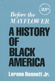 Cover of Before the Mayflower by Lerone Bennett