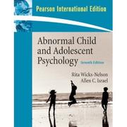 Front cover of Abnormal child and adolescent psychology by Rita Wicks-Nelson