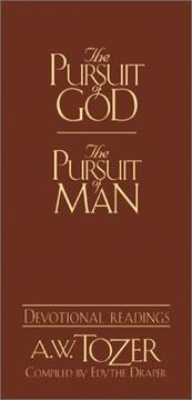 Cover of The pursuit of God by A. W. Tozer