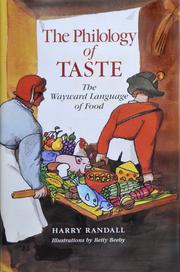 Front cover of The philology of taste by Harry Randall