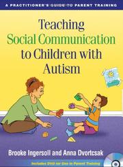 Front cover of Teaching social communication to children with autism by Brooke Ingersoll