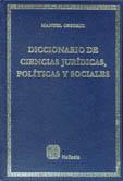 Front cover of Diccionario de ciencias jurídicas, políticas y sociales by Manuel Ossorio y Florit