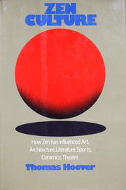 Cover of Zen culture by Thomas Hoover