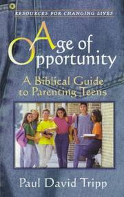 Front cover of Age of opportunity by Paul David Tripp