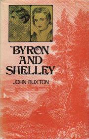 Cover of Byron and Shelley by Buxton, John.