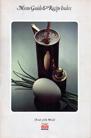 Front cover of Menu Guide & Recipe Index by Time-Life Books