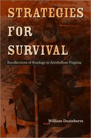 Front cover of Strategies for survival by William Dusinberre