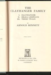 Front cover of The Clayhanger family by Arnold Bennett
