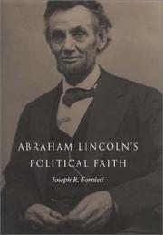 Cover of Abraham Lincoln's political faith by Joseph R. Fornieri