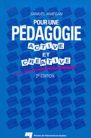 Front cover of Pour une pédagogie active et créative by Samuel Amégan