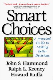 Cover of Smart choices by Hammond, John S.