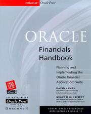 Cover of Oracle Financials handbook by James, David