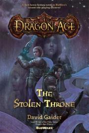 Front cover of Dragon Age - The Stolen Throne by David Gaider