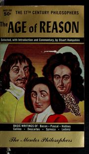 Cover of The age of reason by Stuart Hampshire
