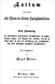Cover of Latium by August Faselius