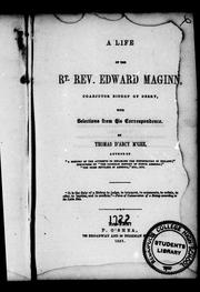 Cover of A life of the Rt. Rev. Edward Maginn, coadjutor bishop of Derry by Thomas D'Arcy M'Gee