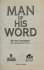 Front cover of Man of his word by International Bible Society