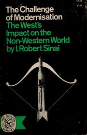 Front cover of The challenge of modernisation by I. Robert Sinai