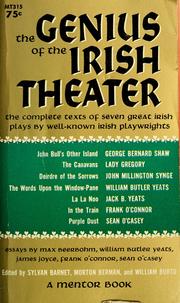 Front cover of The genius of the Irish theater by Sylvan Barnet