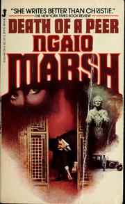 Front cover of Death of a Peer by Ngaio Marsh