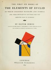 Front cover of The First Six Books of the Elements of Euclid by Euclid