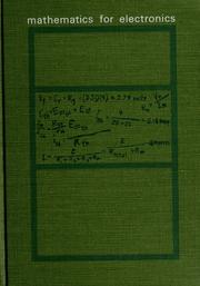Cover of Mathematics for electronics by Forrest L. Barker