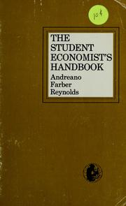 Cover of The student economist's handbook by Ralph L. Andreano