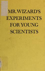 Cover of Mr. Wizard's Experiments for Young Scientists by Don Herbert