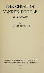 Front cover of The ghost of Yankee Doodle by Sidney Coe Howard
