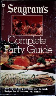 Cover of Seagram's complete party guide by Sylvia Schur