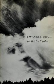 Cover of I wonder why... by Shirley Burden