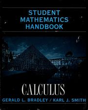 Front cover of Student Mathematics Handbook and Integral Table for Calculus by Gerald L. Bradley