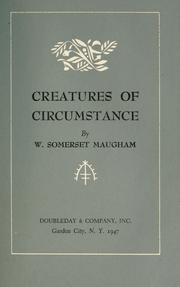 Front cover of Creatures of circumstance by William Somerset Maugham