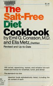 Cover of The salt-free diet cook book by Emil G. Conason