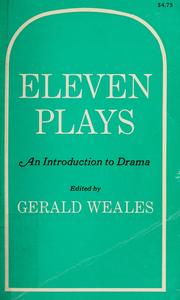 Cover of Eleven plays by Gerald Clifford Weales