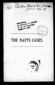Cover of The Rafts cases by Unknown