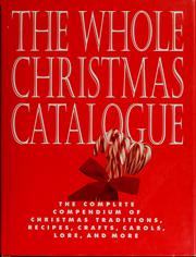 Front cover of The Whole Christmas Catalogue by Meg Crager