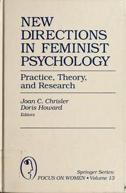 Cover of New directions in feminist psychology by Joan C. Chrisler